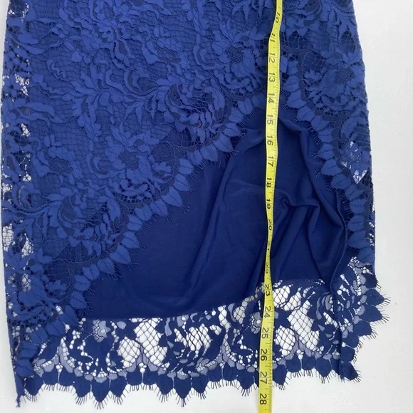 For Love and Lemons Maui Waui Blue Lace Skirt Set - Picture 15 of 16